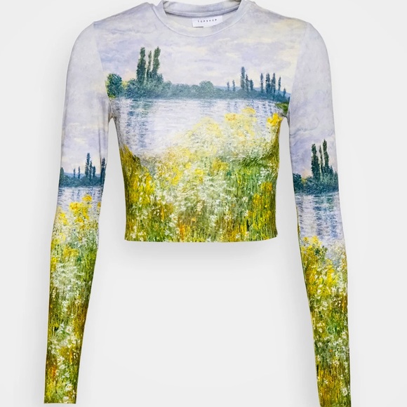 topshop painting top